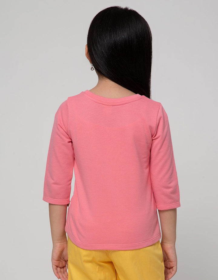 Little M Long Sleeve T-Shirt Cat Ekor Panjang Hati