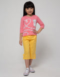Little M Long Sleeve T-Shirt Cat Ekor Panjang Hati