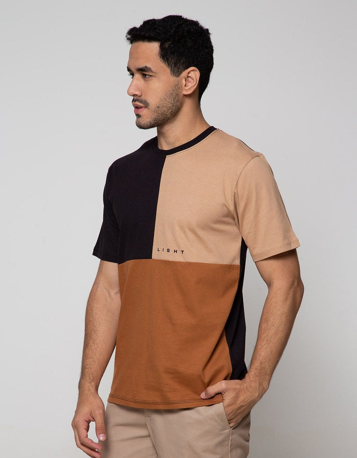 Details Short Sleeve T-Shirt 3 Colors Block