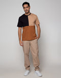 Details Short Sleeve T-Shirt 3 Colors Block