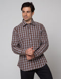 Johnwin Kemeja Formal Print Check