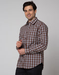 Johnwin Kemeja Formal Print Check
