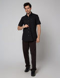 Johnwin Kemeja Short Sleeve Formal Print