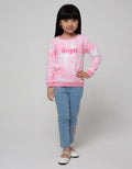 Little M Tie Dye Sweatshirt Embroidered Angel