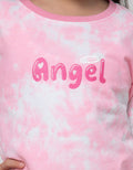 Little M Tie Dye Sweatshirt Embroidered Angel
