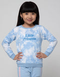 Little M Sweatshirt Tie Dye Embroidered Little Princess