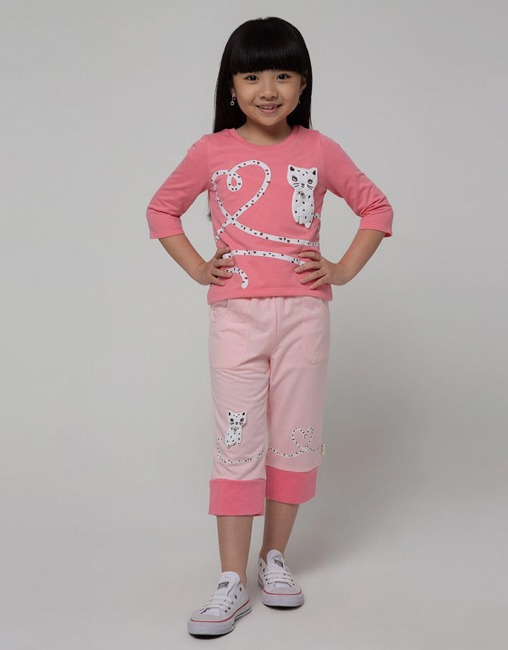 Little M Jogger Bawah Totol Aplikasi