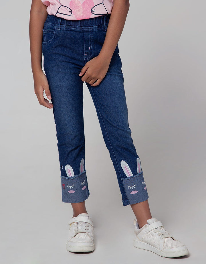 Little M Jegging Denim Bunny Bawah
