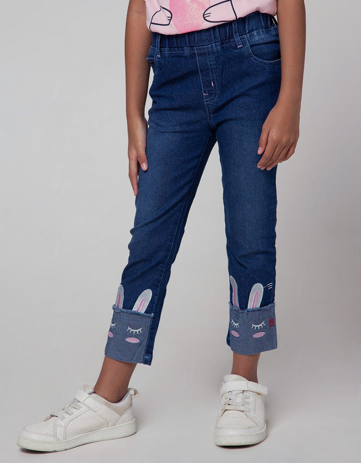 Little M Jegging Denim Bunny Bawah