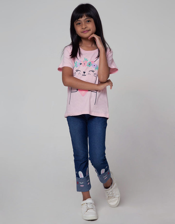 Little M Jegging Denim Bunny Bawah