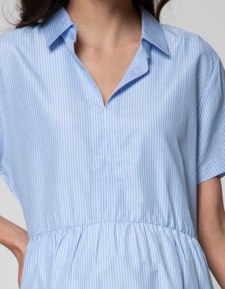 St. Yves Mom Midi Dress Stripe 