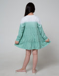 Nevada Long Sleeve Midi Dress Daily Ombre Mint Print