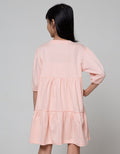 Nevada Long Sleeve Midi Dress 3/4 Daily Rok Susun