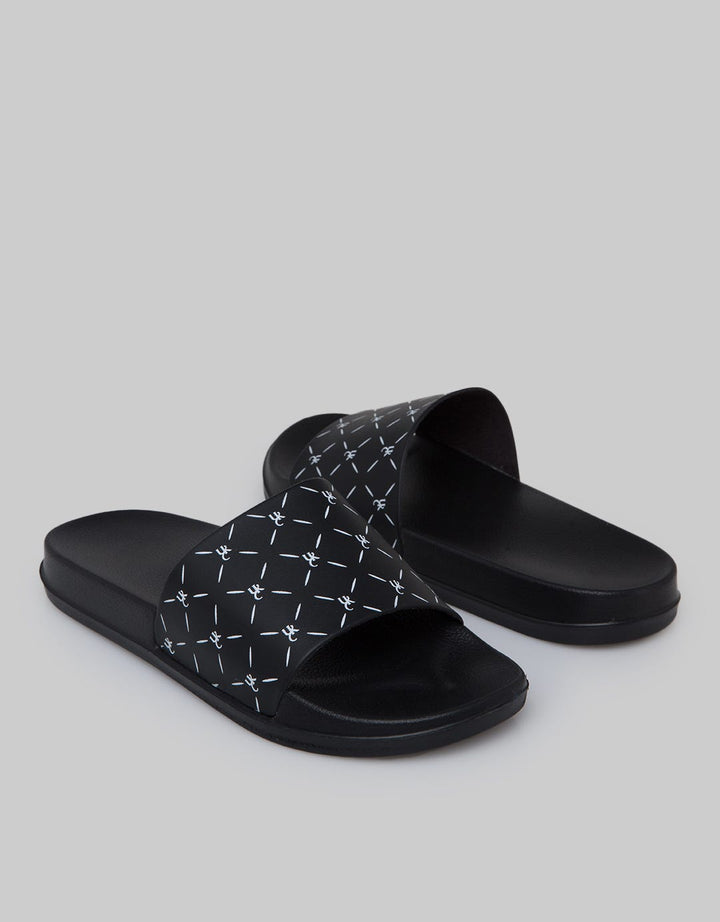 Yongki Komaladi Sandals Single Strap Motif