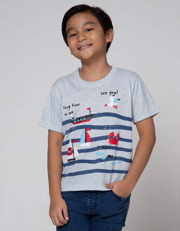 Little M Short Sleeve T-Shirt Multipack 3 Pack Nautical
