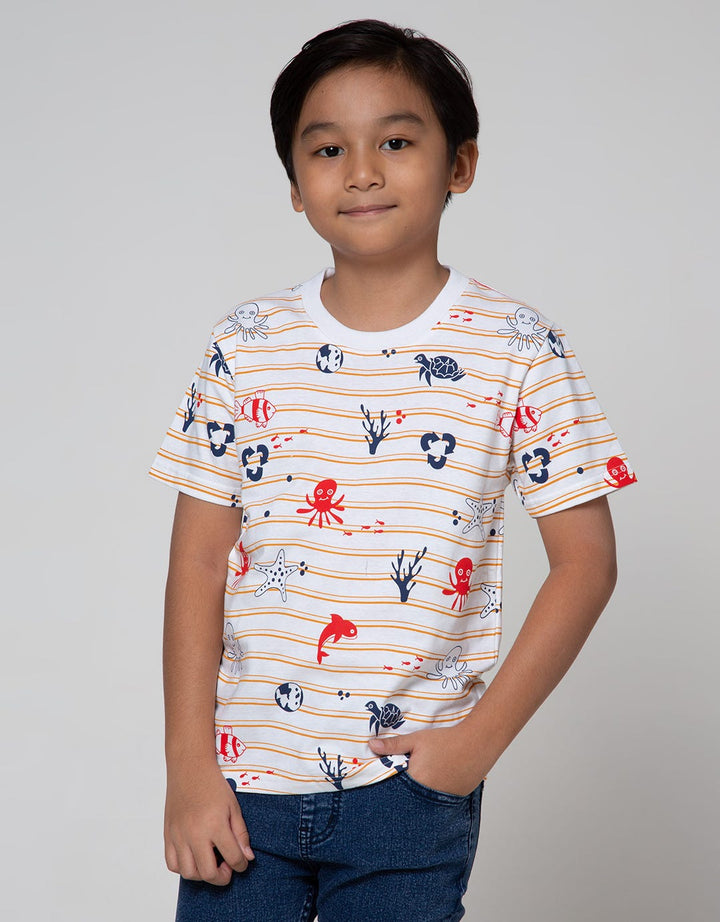 Little M Short Sleeve T-Shirt Multipack 3 Pack Nautical