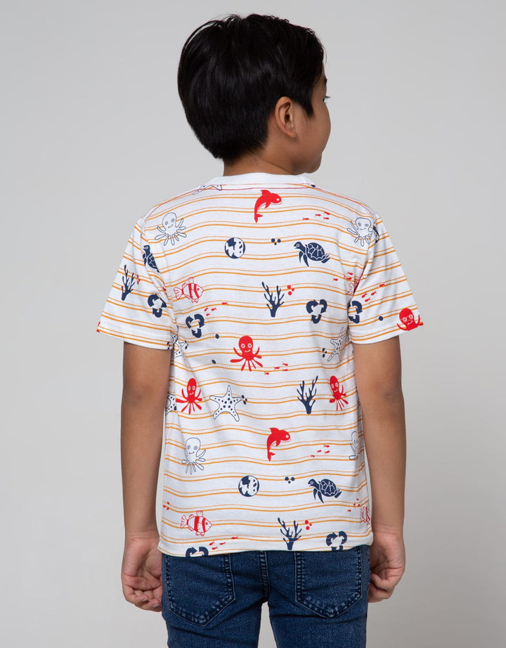 Little M Short Sleeve T-Shirt Multipack 3 Pack Nautical