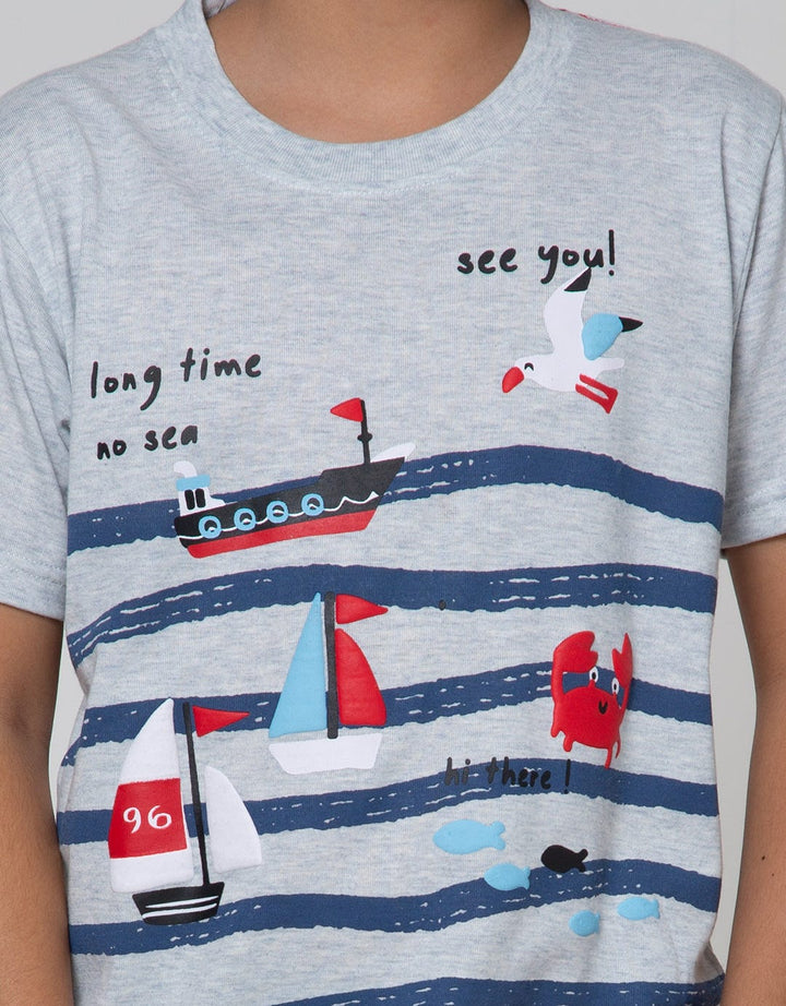 Little M Short Sleeve T-Shirt Multipack 3 Pack Nautical