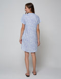 St. Yves Short Sleeve Midi Dress Sleeve Print