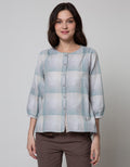 Triset Ladies Blouses Small Checked