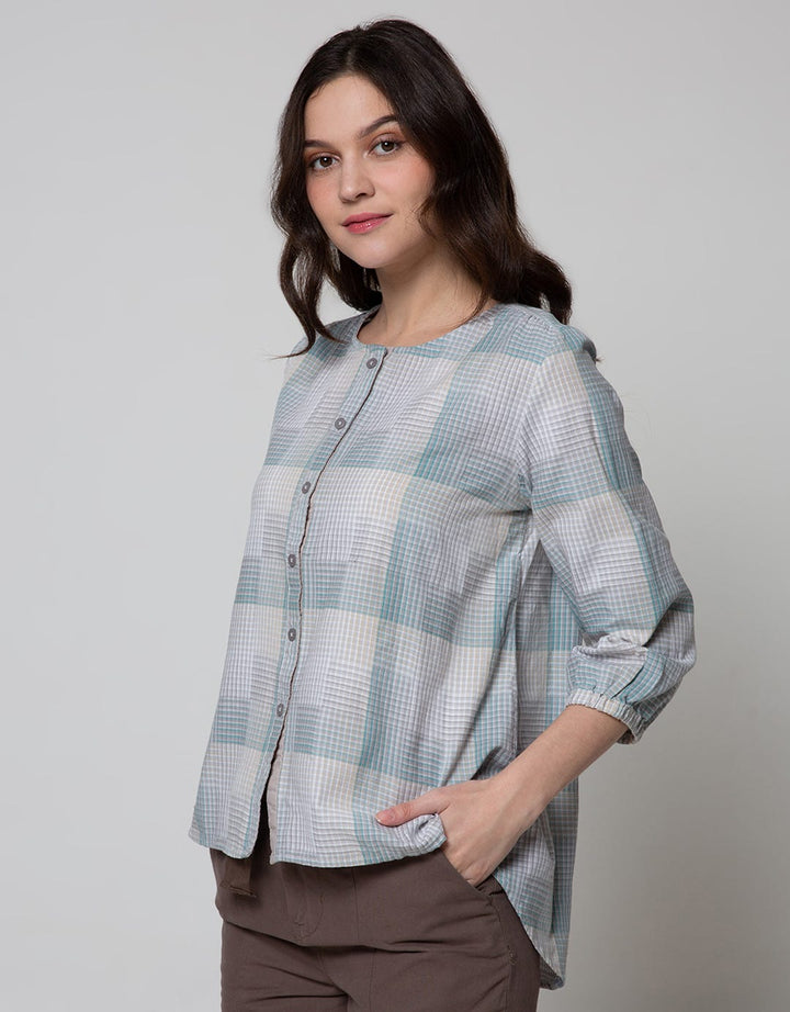 Triset Ladies Blouses Small Checked
