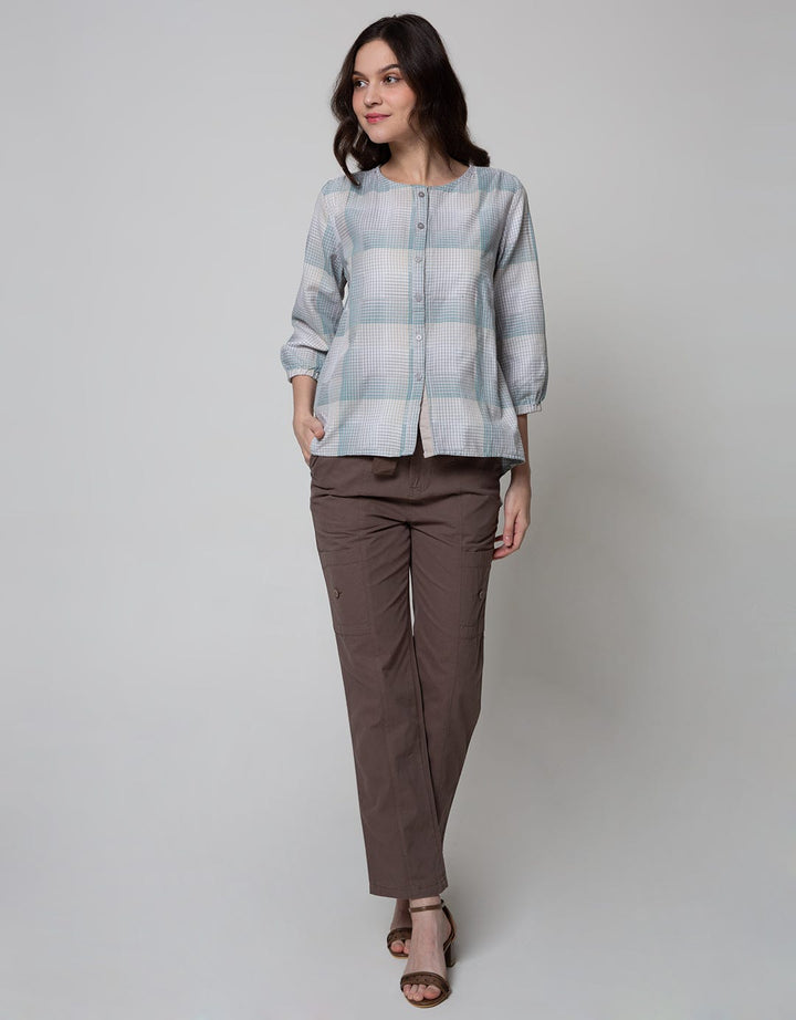 Triset Ladies Blouses Small Checked