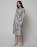 Triset Ladies Dress Print Stripes