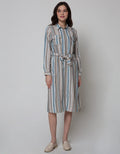 Triset Ladies Dress Print Stripes