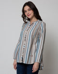 Triset Ladies Long Sleeves Blouse Stripe