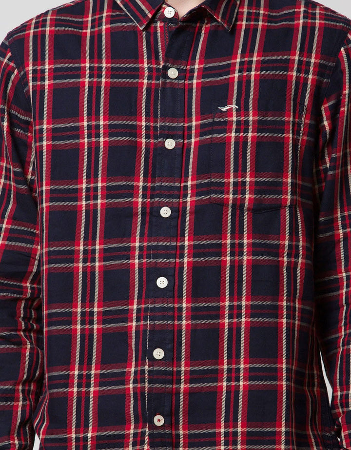 Cardinal Jeans Casual Check Long Sleeve Shirt
