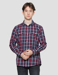 Gab's Checks Print Men's Long Shirt