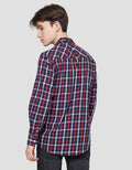 Gab's Checks Print Men's Long Shirt