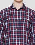 Gab's Checks Print Men's Long Shirt