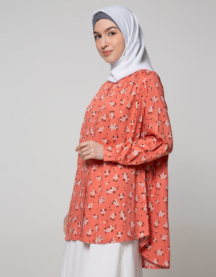 Annisa Long Sleeve Shirt Print Flower