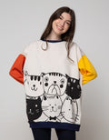 Nevada Sweatshirt Oversized Cat Kawaii