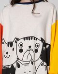 Nevada Sweatshirt Oversized Cat Kawaii