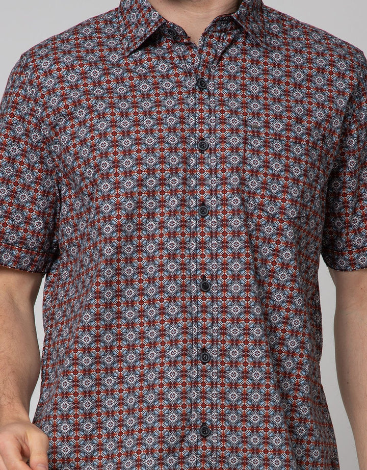 LGS Kemeja Casual Full Print