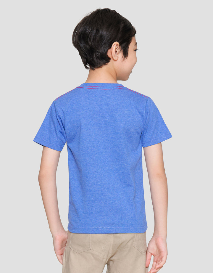 Little M Print Tractor Kaos Lengan Pendek Anak Laki-laki