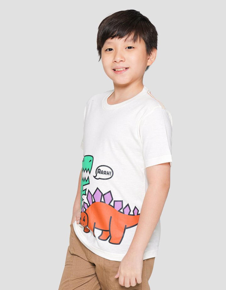Little M Dino Boys Short Sleeve T-Shirt