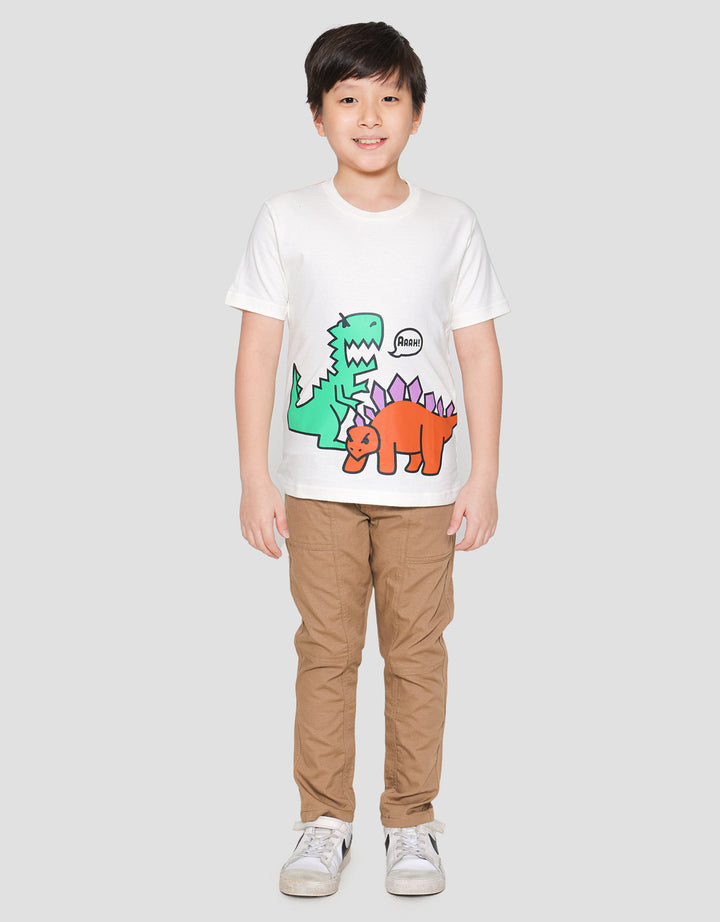 Little M Dino Boys Short Sleeve T-Shirt
