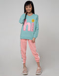 Nevada Sweatshirt Print With Sleeve Piping