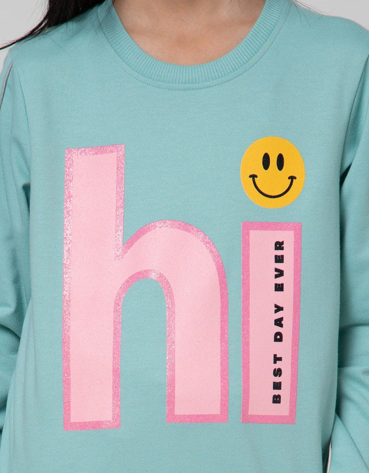 Nevada Sweatshirt Print With Sleeve Piping