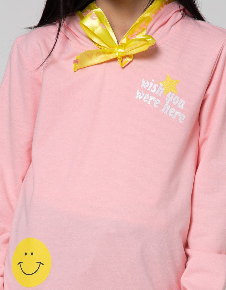 Nevada Sweatshirt Hoodie Print Emoji All Over