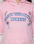 Nevada Sweatshirt Hoodie Cut N Sewn Lengan Print Candy