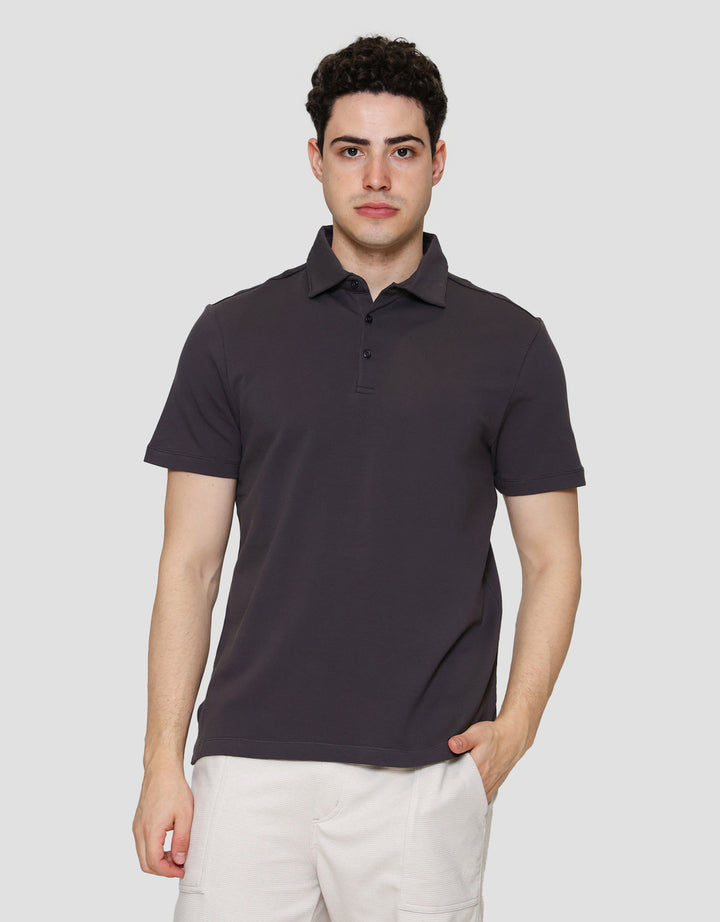 Cole Nyc Twill Knit Spandex Kaos Polo Pria