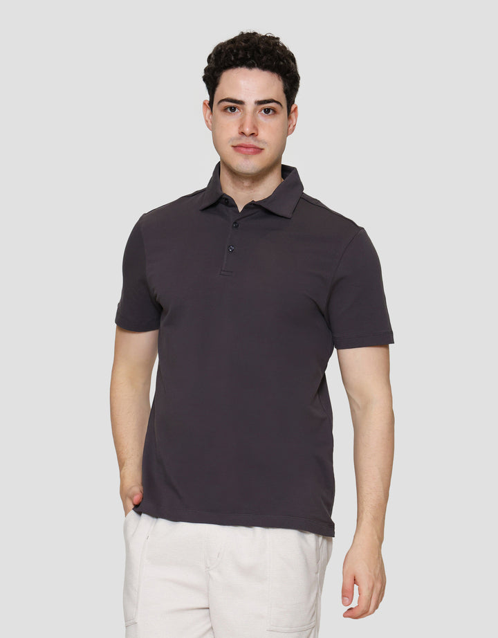 Cole Nyc Twill Knit Spandex Kaos Polo Pria
