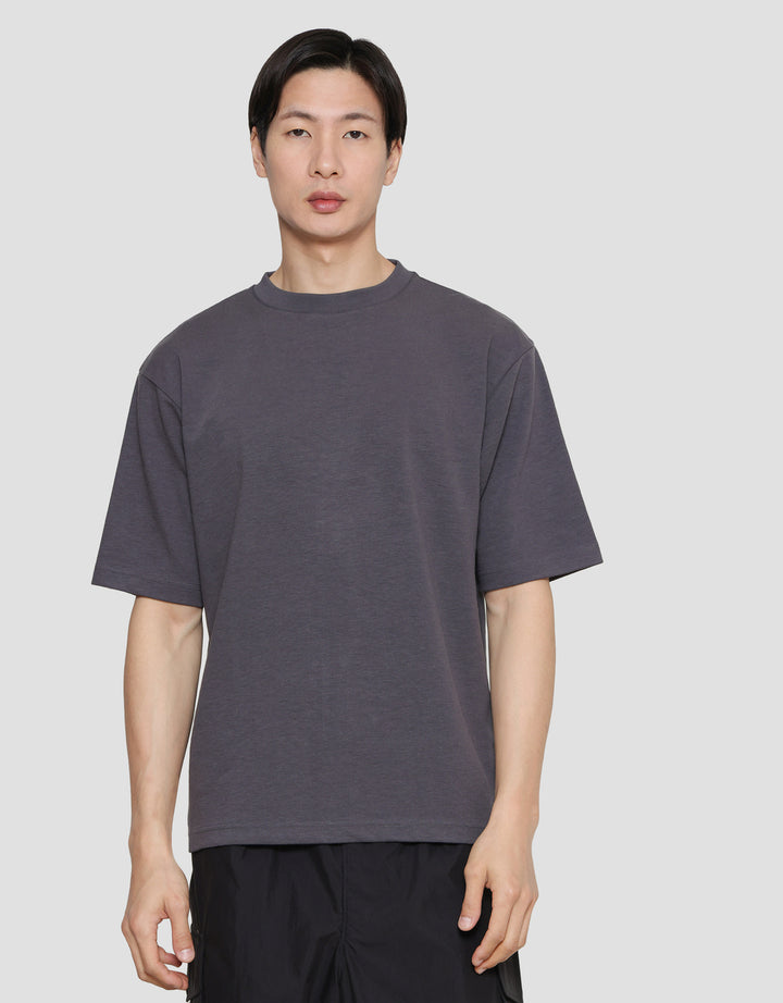 SUKO QUICK DRY KERAH BULAT LENGAN PENDEK KAOS OVERSIZE PRIA
