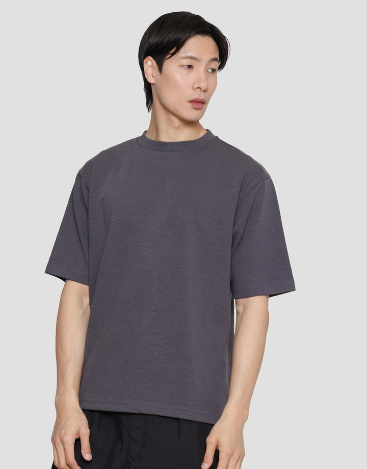 SUKO QUICK DRY KERAH BULAT LENGAN PENDEK KAOS OVERSIZE PRIA
