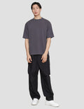 SUKO QUICK DRY KERAH BULAT LENGAN PENDEK KAOS OVERSIZE PRIA