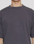 SUKO QUICK DRY KERAH BULAT LENGAN PENDEK KAOS OVERSIZE PRIA